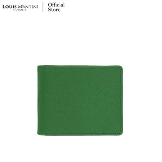 Louis Montini (สลักชื่อฟรี) กระเป๋าสตางค์ผู้ชาย กระเป๋าสตางค์หนังวัวแท้ลายซาเฟียโน่ TTM130
