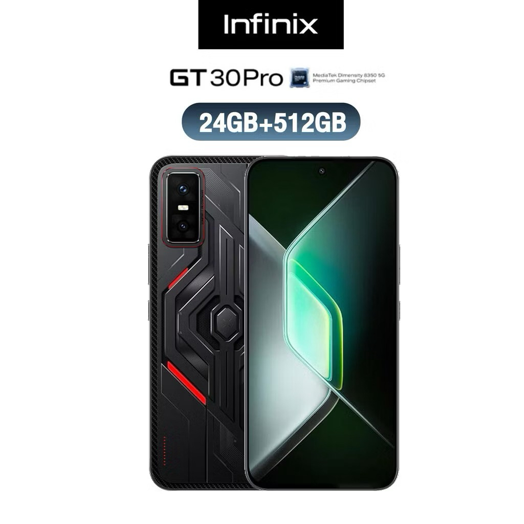 [FA168]Infinix GT 30 Pro 512+12GB(ผสาน RAM สูงสุด 24GB)ชิปเซ็ตเกมมิ่ง D8350 Ultimate 5.5G All-Day Fu