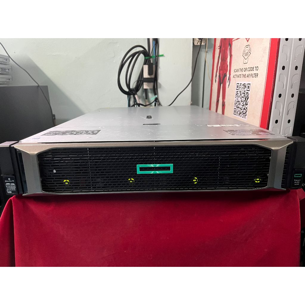 Server HP DL380 Gen10  2CPU/40Core/80Threads/Ram 128Gb/(พื้นที่ว่าง 12TB)