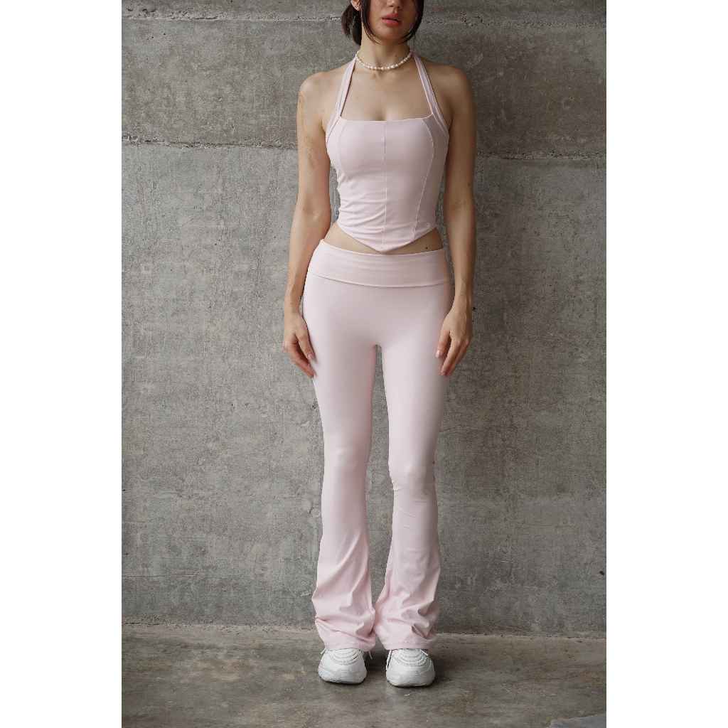 Peaches Active -The Halter V-Corset Crop สปอร์ตบราออกกำลังกาย ราคา ถูกที่สุด ดีลบีเคเค แกลเลอรีภาพที่ 7