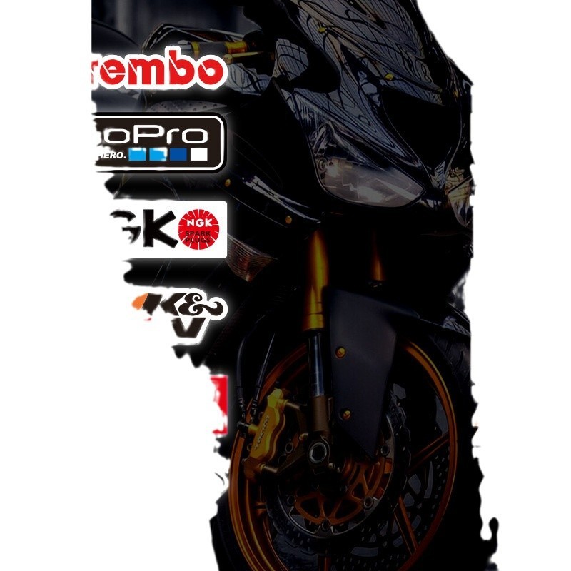 สติ๊กเกอร์สะท้อนแสงรถยนต์ มอเตอร์ไซค์ กันน้ำ กันแดด ลายสปอนเซอร์ ติดหมวกกันน็อค แต่งรถ กันรอยขีดข่วน - รูปที่ 4