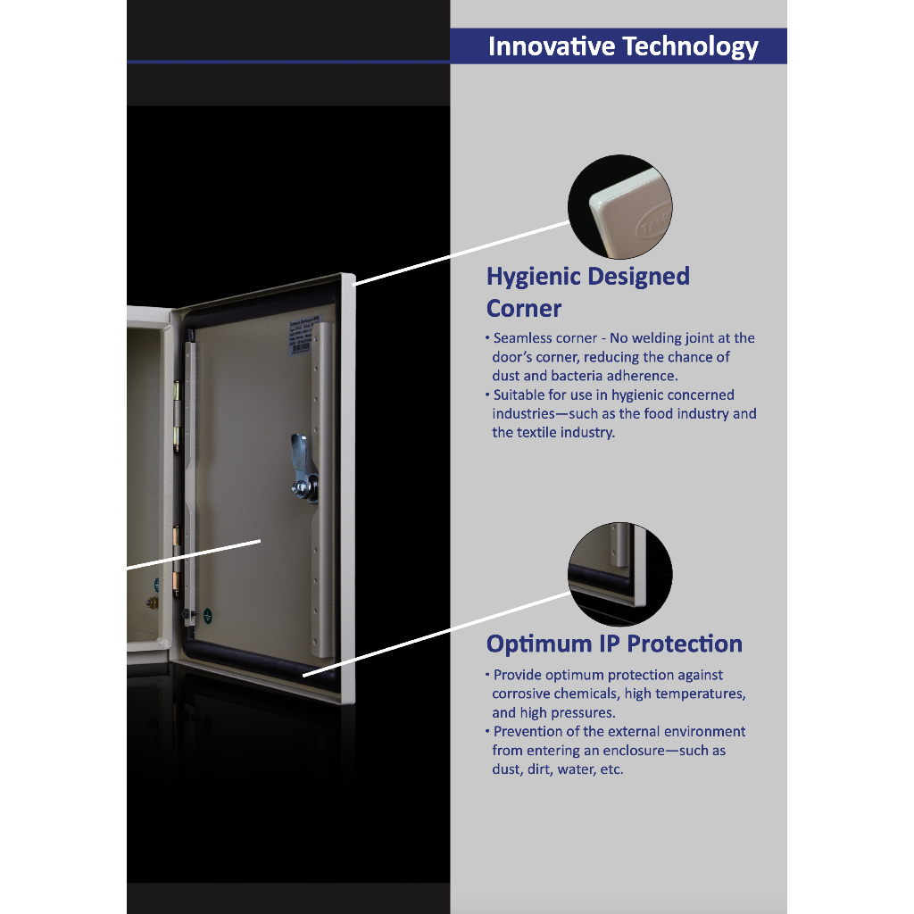 TAMCO ตู้กันน้ำกันฝุ่น CE-01 - CE-06 IP55 Compact Enclosure - รูปที่ 3