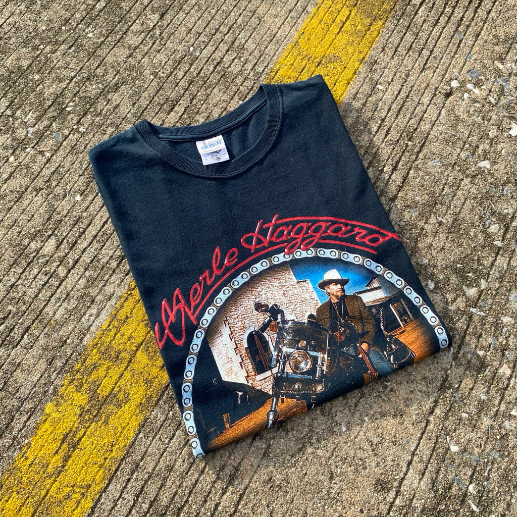 เสื้อยืดวินเทจมือสอง Merle Haggard Vtg.