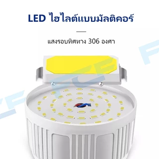 FCF หลอดไฟโซล่าเซลล์ 5000w โคมไฟโซล่าเซลล์ solar cell ไฟหลอดตุ้ม ไฟตุ้ม3สี ไฟตั้งแคมป์ ไฟฉุกเฉิน แบตนาน12ชั