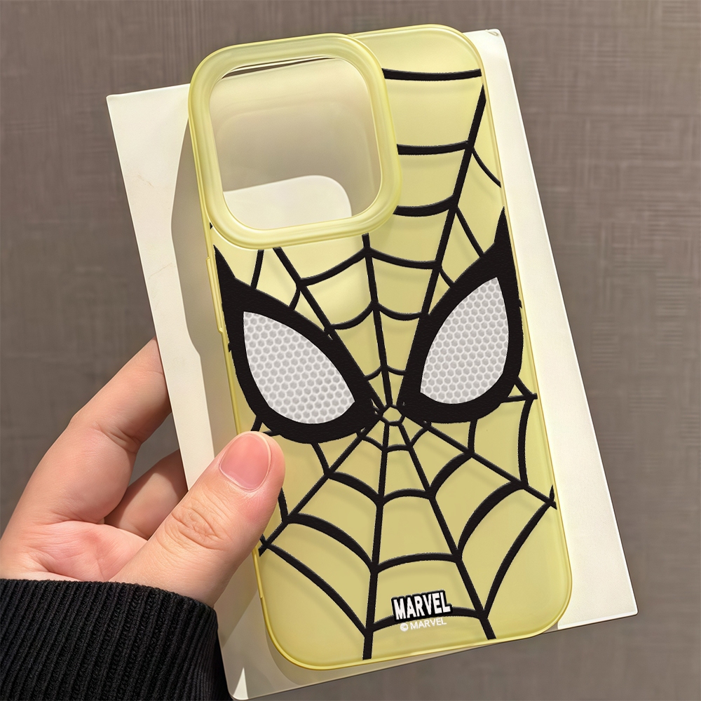 สำหรับ iPhone 13 12 14 11 Pro Max XR X Plus XS SE อัศวินแมงมุม กรณีโทรศัพท์มือถือชุบเคสไอโฟนคู่เคส - รูปที่ 2