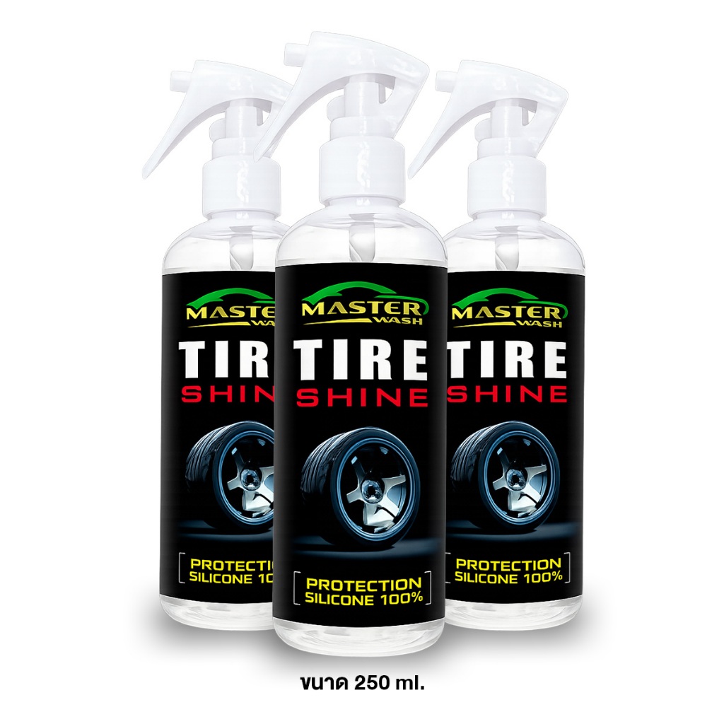 Master Wash ซิลิโคนออย์เคลือบเงายางดำ ขนาด 250ml.