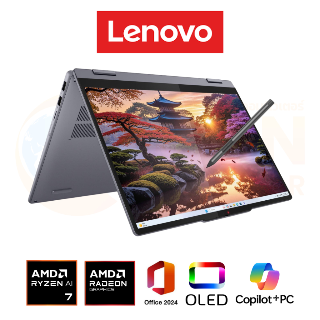 LENOVO IDEAPAD 5 2-IN-1 14AKP10 83KT000XTA NOTEBOOK (โน้ตบุ๊ค) AMD RYZEN AI 7 350 / 16GB / 512GB / W