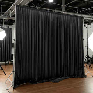 Backdrop ผ้าม่านฉากหลัง 4 ผืน ผ้าฉากหลังไฮเกรดจัดงาน งานแต่ง งานบวช งานพิธีสำคัญ ม่านฉากพร้อมติดตั้ง