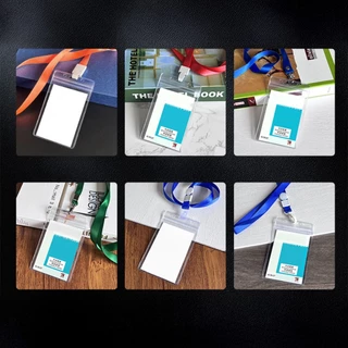 LOFTHOME ซองใส่บัตร กันน้ำ พร้อมสายคล้องคอ โปร่งใสรอบด้าน มองเห็นบัตรได้ชัดเจน มาพร้อมเชือกคล้องคอ