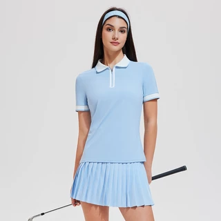 Cosleaf Polo เสื้อโปโล ชุดกอล์ฟ มีซิปหน้า ทรงเข้ารูป ผ้ายืดหยุ่นใส่สบาย พร้อมส่ง