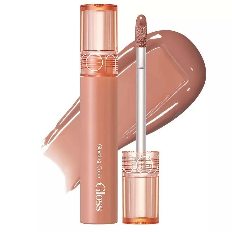 (พร้อมส่ง/ของแท้) ROM&ND Glasting Color Gloss 4g #02 Nutty Vague