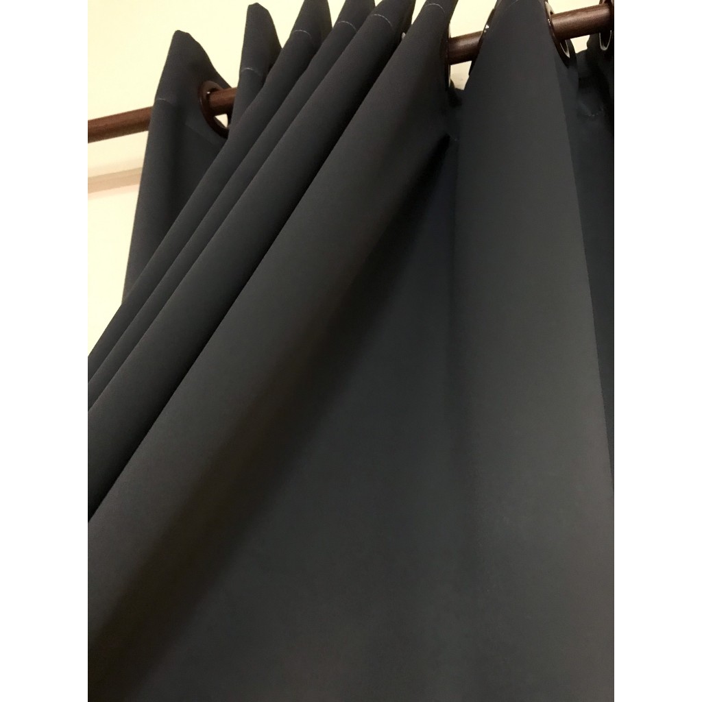 แนะนำ ผ้าม่าน ผ้าม่าน สีเทาเข้ม ม่านกันแสง กันuv ม่านตาไก่ ผ้าม่านกั้นห้อง  ตัดใหม่เตรียมจัดส่งนานกว่าปกติ ราคาพิเศษ มีเก็บเงินปลายทาง