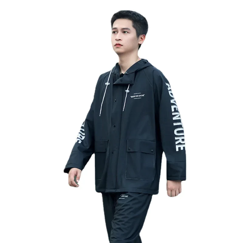 ชุดกันฝนผู้ใหญ่ 2 ชิ้น หนาพิเศษ แถมรองเท้ากันน้ำ thumbnail 6