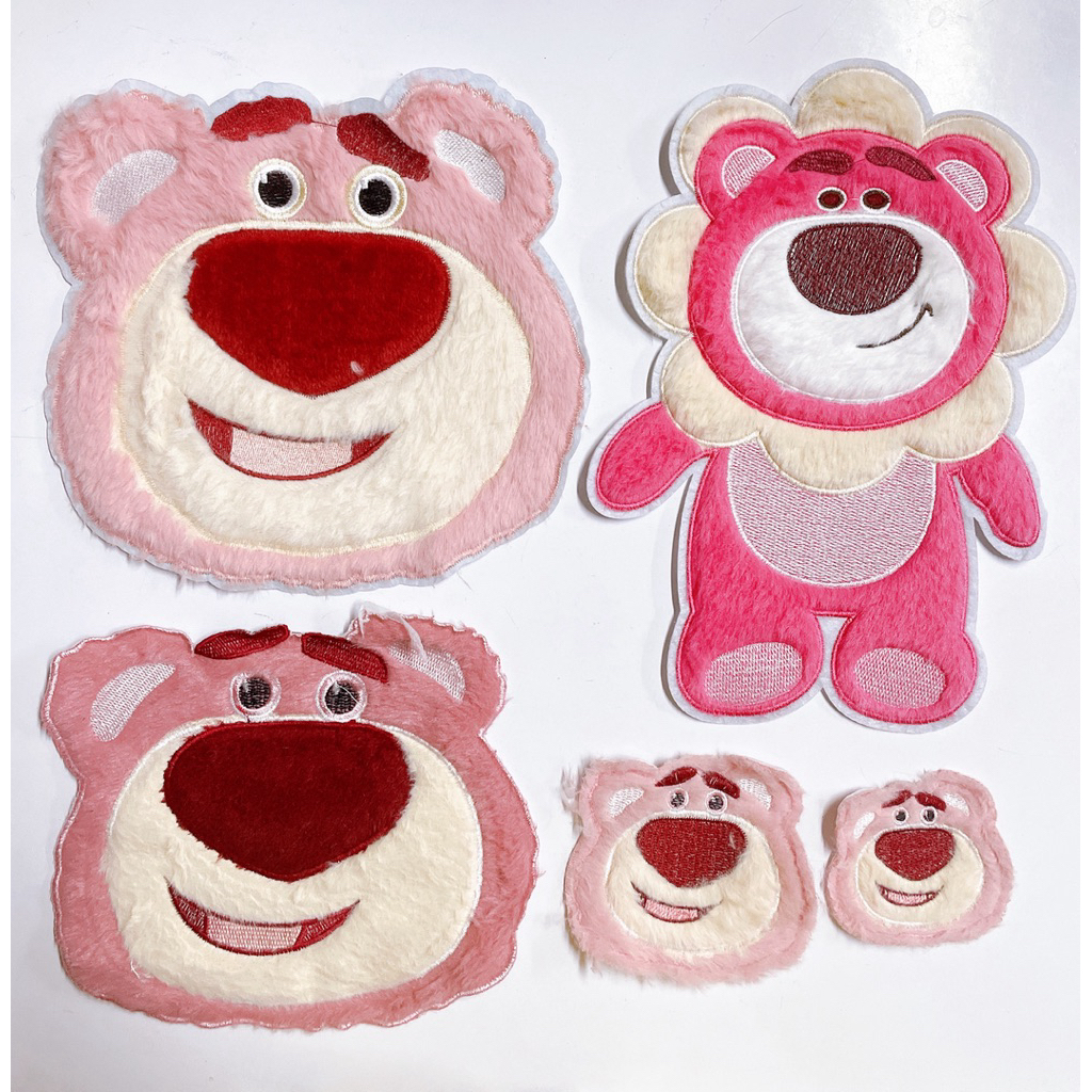 หมีขนนิ่ม diy อะไหล่การ์ตูนตกแต่งเสื้อผ้า (ไม่มีกาวรีด)