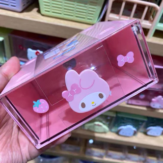 🎀พร้อมส่ง กล่องลิ้นชักใส Sanrio x Miniso ลิขสิทธิ์แท้ 💯