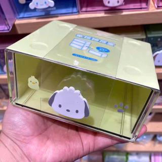 🎀พร้อมส่ง กล่องลิ้นชักใส Sanrio x Miniso ลิขสิทธิ์แท้ 💯