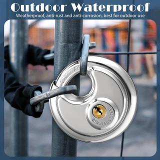 กุญแจล็อคทรงกลม สแตนเลส ยอดนิยม สไตล์อเมริกัน กันน้ำ กันสนิม…