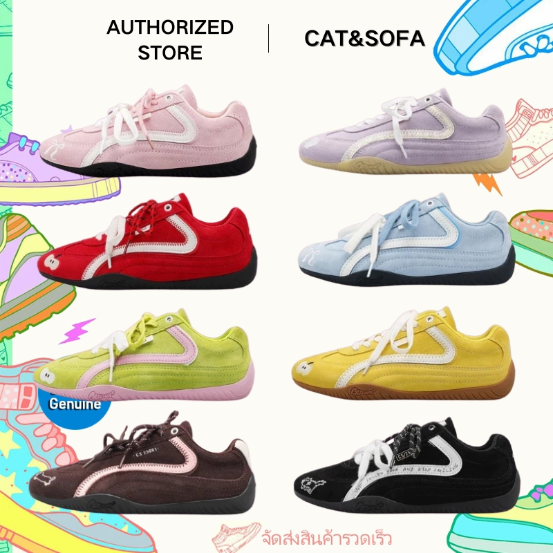 CAT&SOFA [พร้อมส่ง] Cat and Sofa Emoji-Lab Flat Shoes รองเท้าส้นแบน【ของแท้ 100 %】