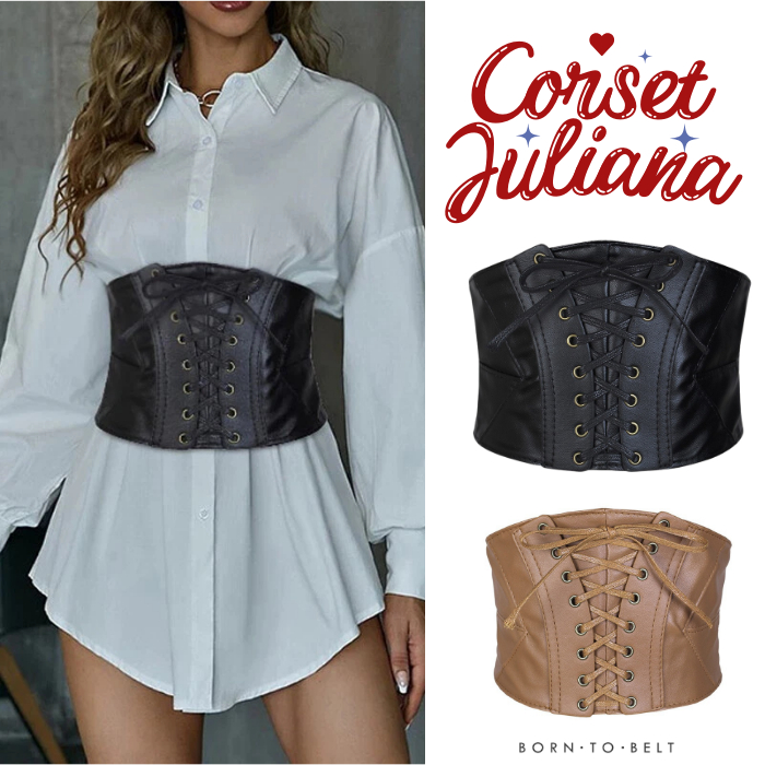 Corset Juliana เข็มขัดคอร์เซ็ทแฟชั่น คอสเพลย์ ใส่แล้วเอวสวย ลุคปังทันที!