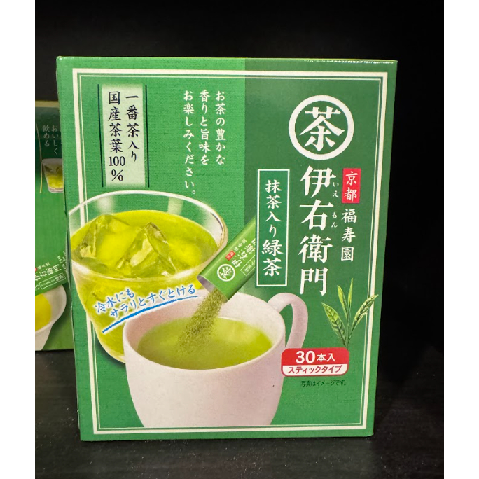 ชาเขียว Iyemon cha ชาเขียวสำเร็จรูปแบบไม่มีคาเฟอีน 30 ซอง