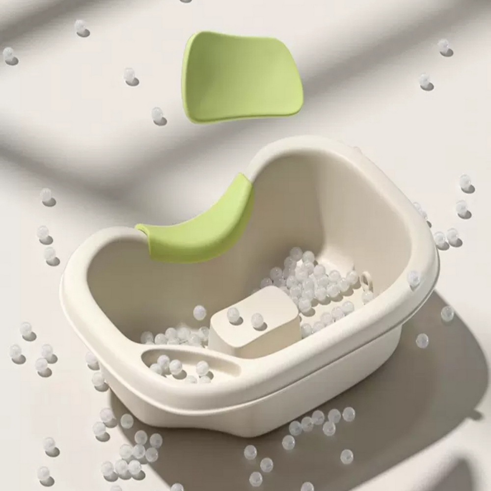 อ่างสระผมผู้ป่วยรุ่นพิเศษเสริมแผ่นยางรองคอเนื้อหนานุ่ม ฟรี ! อุปกรณ์ใช้สระผมครบชุด งานแท้ ! พร้อมส่งจากไทย ! - รูปที่ 6