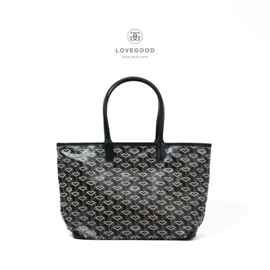 [ LoveGood ] Sphere Tote Zip กระเป๋าทรง tote 11.5" มาพร้อมซิปปิด วัสดุ Canvas ลาย Coeur Sphere