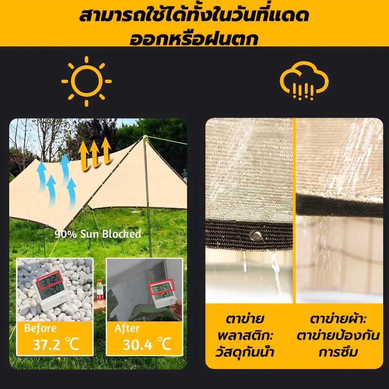 สแลนกรองแสง HDPE กันยูวี 95-99 เปอร์เซ็นต์ thumbnail 9