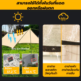 แผ่นตาข่ายกันสาด ผ้าใบกันแดด สแลนกรองแสง HDPE กันยูวี 95-99% บังแดด สำหรับกันแดด คลุมหลังคา เต็นท์ กันสาด ม่านบังแดด