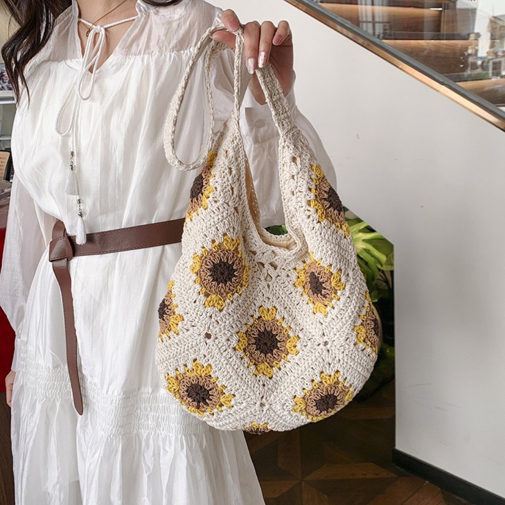 กระเป๋าสาน กระเป๋าสะพายข้างสำหรับผู้หญิง Penny (A550) - รูปที่ 6