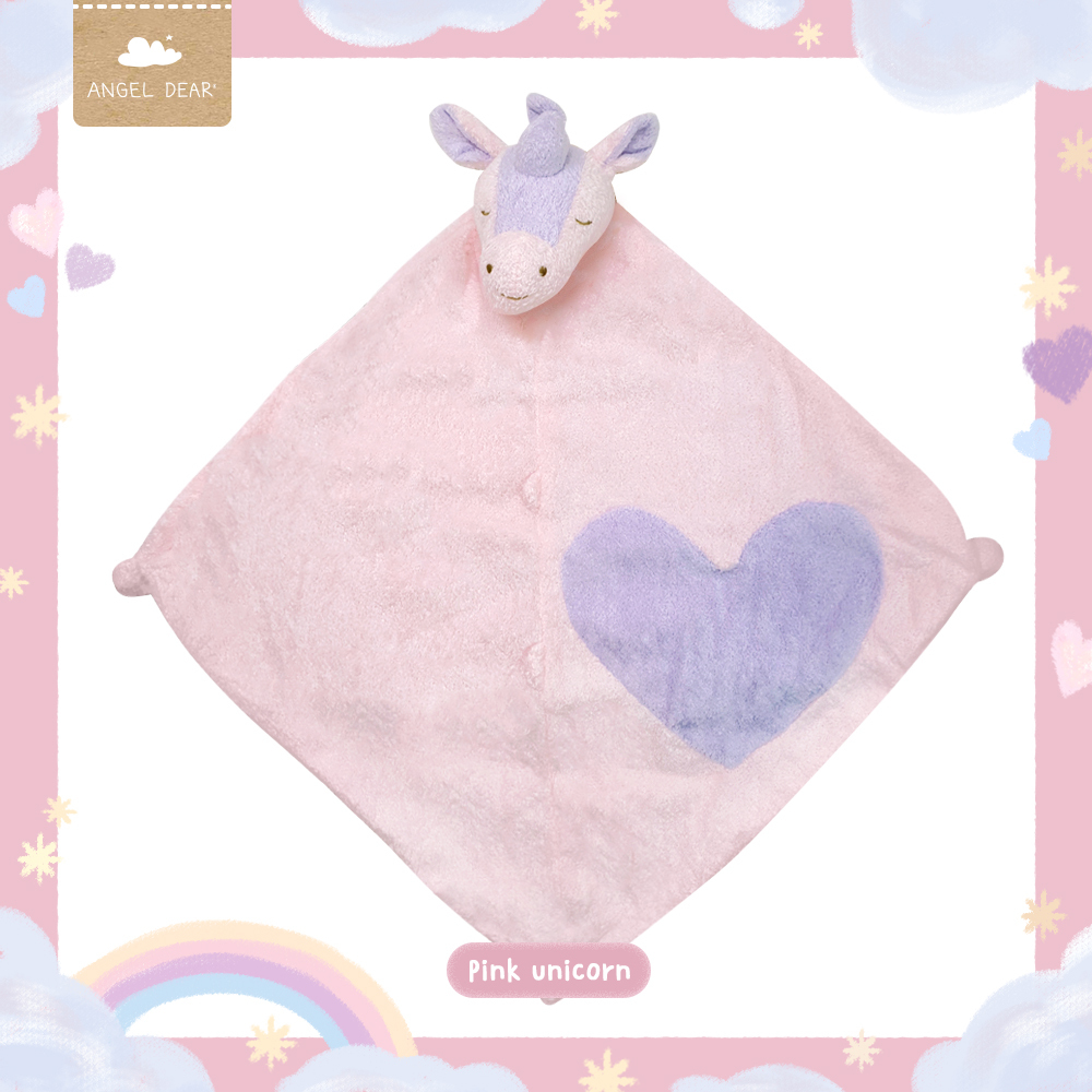 Angel Dear 🇺🇸 ตุ๊กตาผ้ากอด ตุ๊กตาผ้ากัด security blankie (Pink Unicorn)