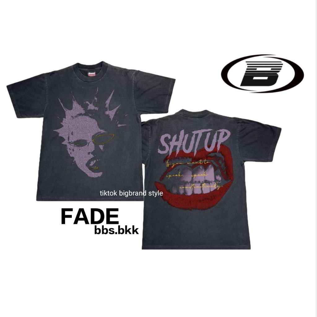 เสื้อยืด SHUTUP เนื้อผ้า PREMIUM COMB no.20 เกรดระดับสูง