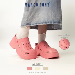 Marco Pony รองเท้าแตะผู้หญิง แฟชั่น พื้นหนา กันลื่น EVA รองเท้าแตะนุ่ม ดีไซน์ระบายอากาศ MH9031