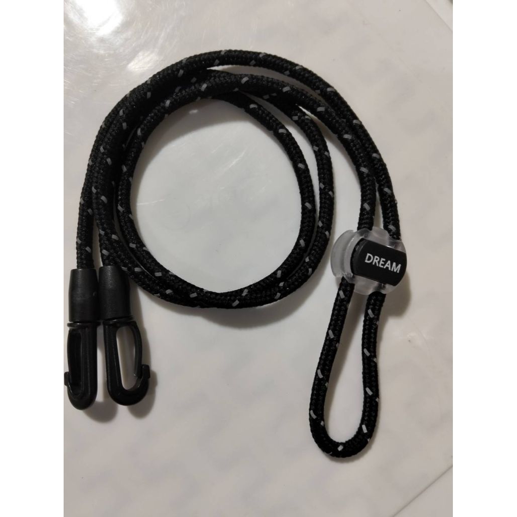 สายคล้องแมสเชือก4มิลปรับได้ยาว42-45cm(วัดแบบพับครึ่ง) stopper (dream)ตะขอพลาสติก/ส่งจากไทย