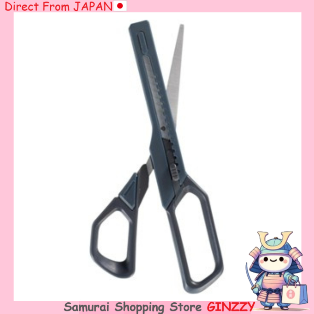 กรรไกร 2-in-1 พร้อมคัตเตอร์ Remark – สำหรับตัดกระดาษลังและงานคราฟต์ เครื่องเขียนจากญี่ปุ่น