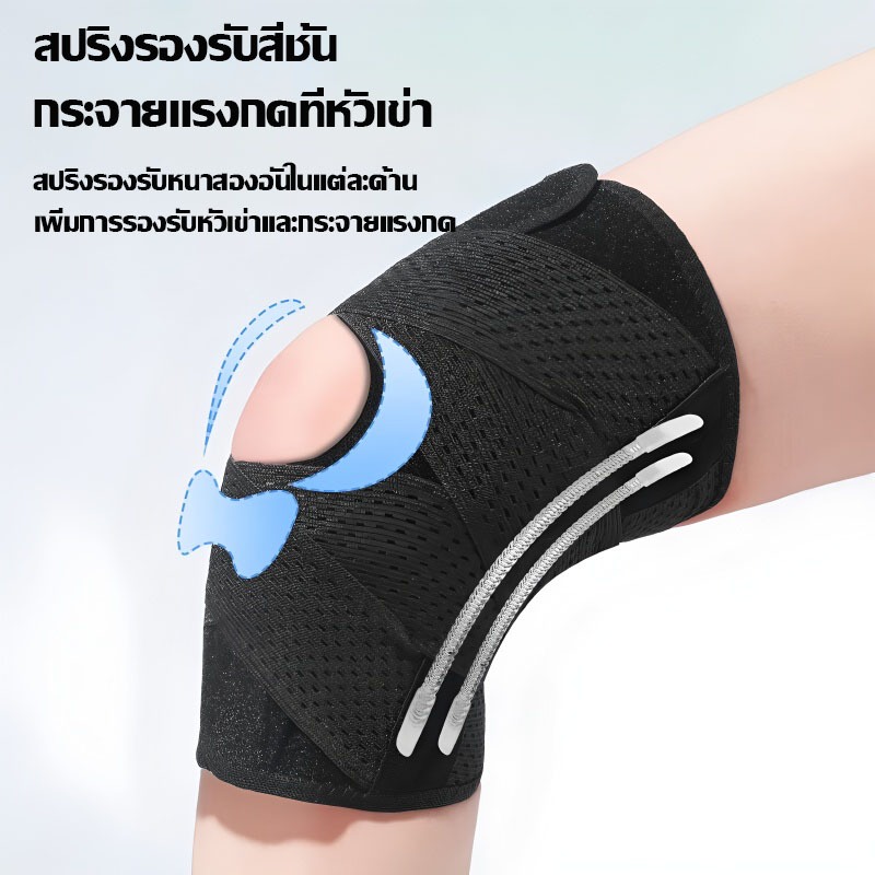 สนับเข่า อุปกรณ์พยุงเข่า บรรเทาอาการปวดข้อ บางและระบายอากาศได้ดี กันกระแทก บรรเทาความกดดันที่หัวเข่า รูปที่ 2