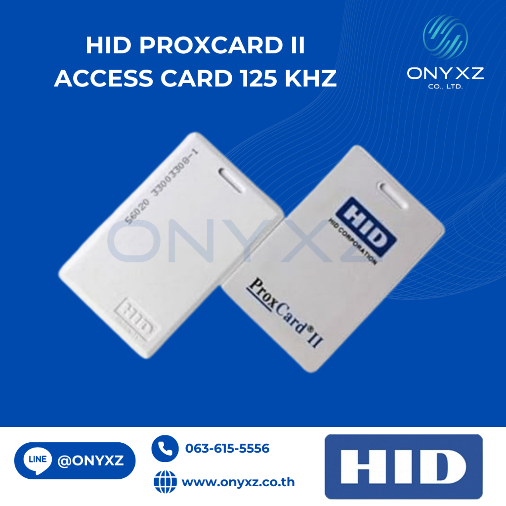 HID ProxCard II RFID สมาร์ทการ์ด 125KHz 26Bit สำหรับ access control รูปแบบ H10301