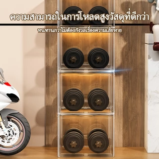 กล่องเก็บหมวกกันน็อค กระเป๋า และกล่องเก็บตุ๊กตา ทำจากวัสดุ PP หนา กันฝุ่นและกันน้ำ ติดตั้งง่าย และประหยัดพื้นที่