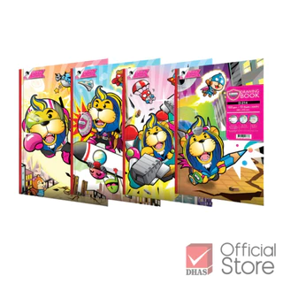 Master Art สมุดวาดรูป สมุดวาดเขียน 100 แกรม 10 แผ่น คละลาย จำนวน 1 เล่ม