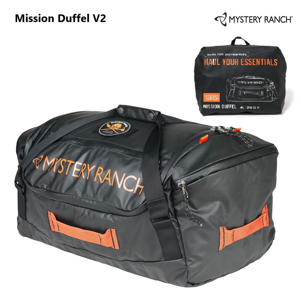 Mystery Ranch Mission Duffel V2 กระเป๋าดัฟเฟิลแบบพับเก็บได้ ใช้หิ้ว,สะพายไหล่และเป็นเป้ได้ ทรงสวย แข็งแรง