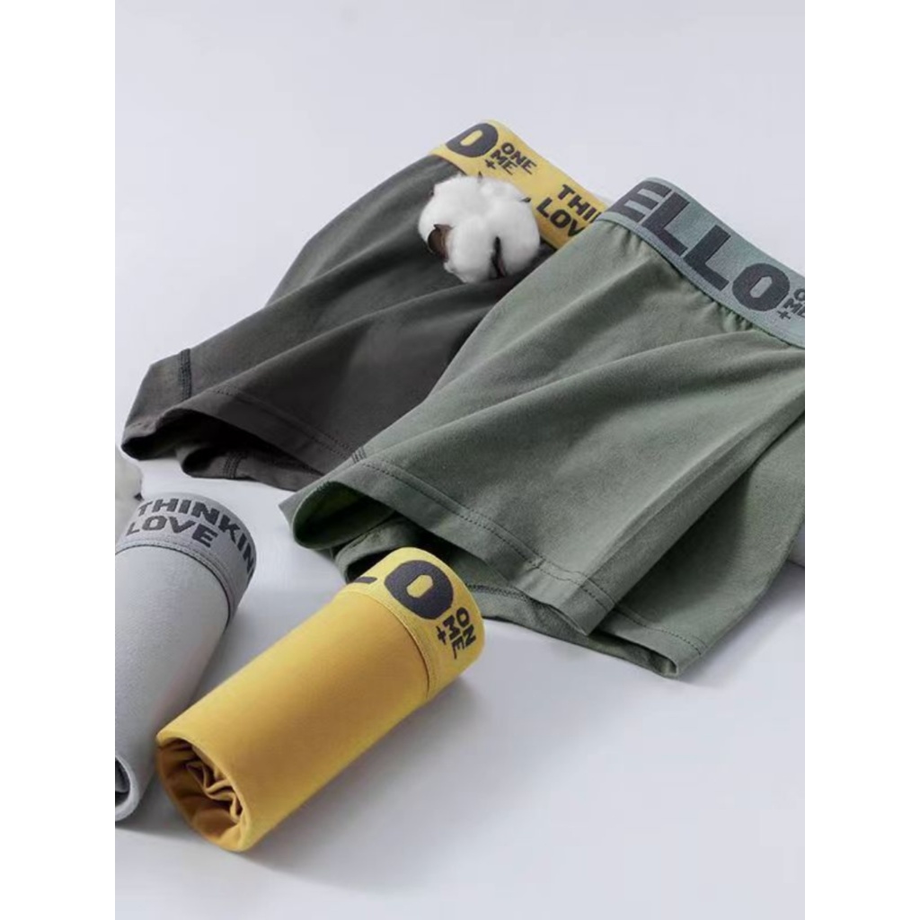 【ยกแพ็ค1/4ตัว】กางเกงในผู้ชายขาสั้น กางเกงในบ็อกเซอร์ Boxer เนื้อผ้านิ่ม สวมใส่สบาย ระบายอากาศได้ดี Size L-4XL - รูปที่ 5