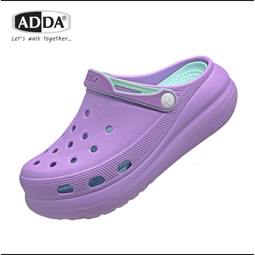 ADDA รองเท้าแตะสีม่วง รองเท้าหัวโต รุ่น59G01