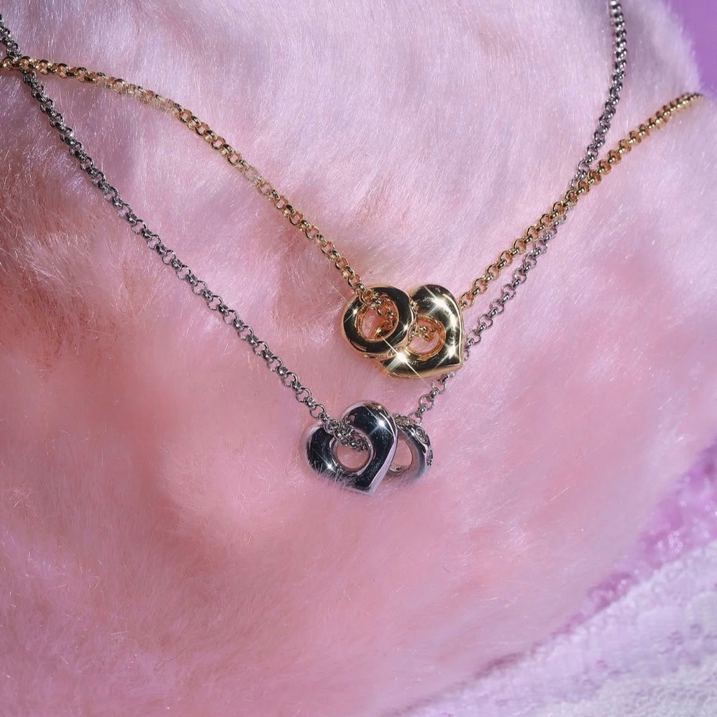 (พร้อมส่ง/ของใหม่❣️) สร้อยคอ YVIS Gentle Heart Necklace สีเงิน