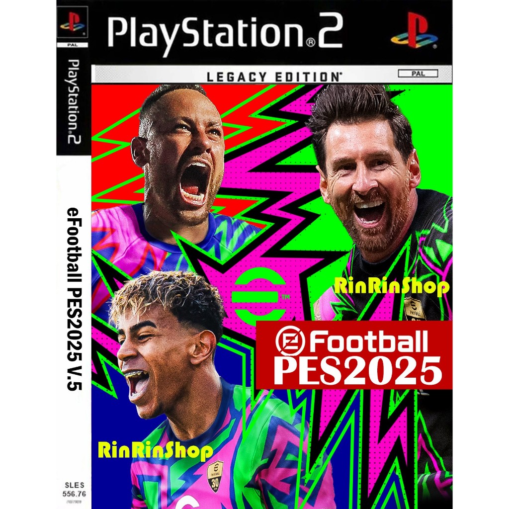 แผ่นเกมส์ PES 2025 V.5 Summer Transfer Playstation 2 คุณภาพสูง ราคาถูก