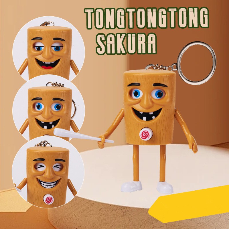 🔥พวงกุญแจ🔥 ของเล่นTung Tung Sahur 3D หมุนกดสนุก เปลี่ยนหน้า Action Figurines กระเป๋าเป้สะพายหลังเครื่องประดับจี้ รุ่น：J2 - รูปที่ 2