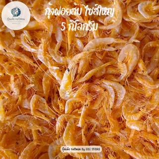 [5 กิโลกรัม] กุ้งฝอยส้ม เคย ไซส์ใหญ่ สะอาด คุณภาพดี เค็มกำลังดี สำหรับใส่ผัดไทย ก๋วยเตี๋ยว ส้มตำยำ อาหารทะเลแห้ง ราคาถูก