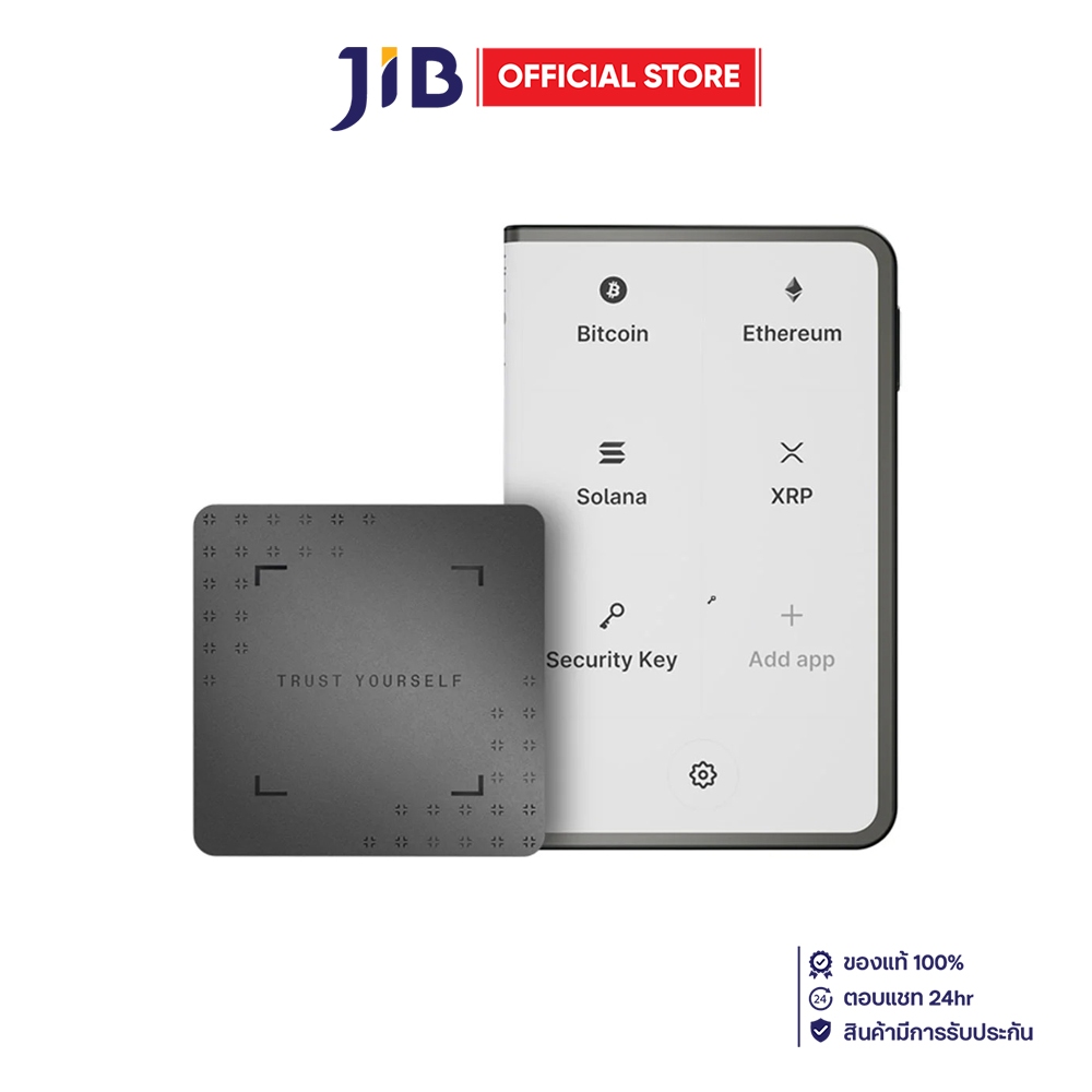 BITCOIN WALLET (กระเป๋าเงินบิตคอยน์) LEDGER NANO STAX WITH RECOVERY KEY - BLACK