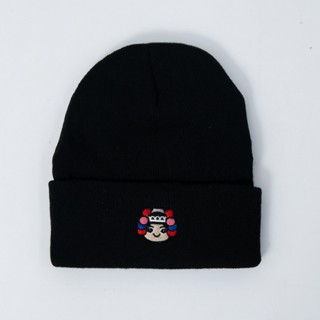 DoiTung หมวกไหมพรมลาย อาข่า Black AW24 Beanie . Doitung Ahka…