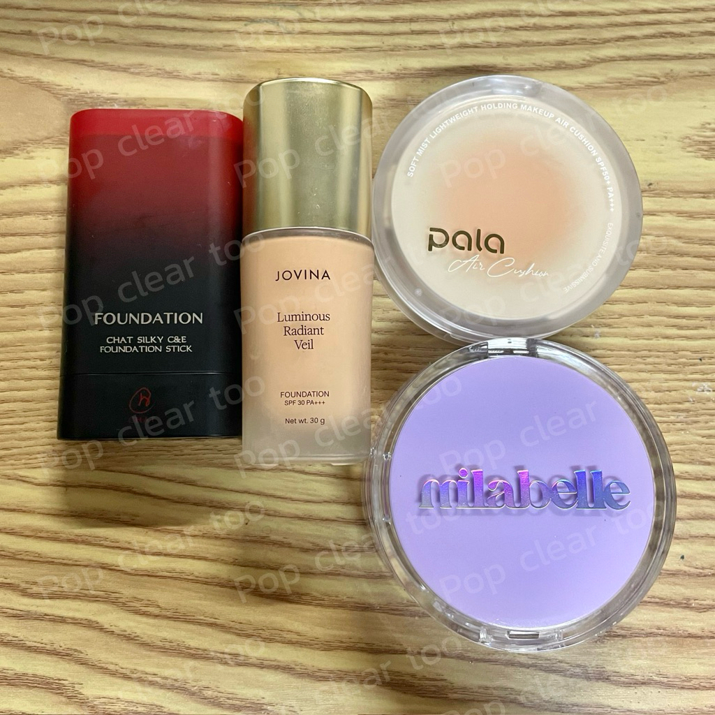 (ใช้ไป2-3หน้า) รองพื้นฉัตร jovina คุชชั่น pala milabelle