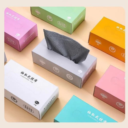 พร้อมส่ง ผ้าเช็ดทำความสะอาด แบบใช้แล้วทิิง 1กล่อง20ผืน ดูดซับน้ำได้