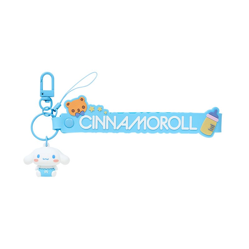 ซินนามอนโรล สายคล้องมือพร้อมมาสคอต 3 มิติ cn Cinnamoroll พีวีซี, เหล็ก, ไนลอน